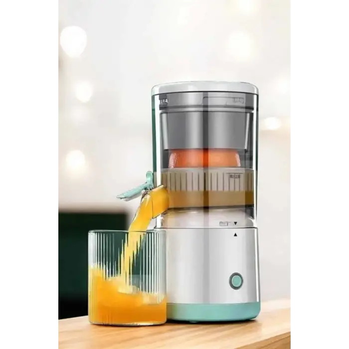 Katı Meyve Sıkacağı Taşınabilir USB Şarjlı Pratik Paslanmaz Çelik Bıçaklı