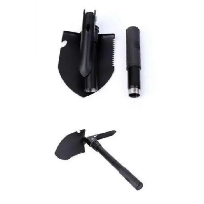 Katlanabilir Kamp Küreği Küçük Kazma Kürek Seti Pusulalı