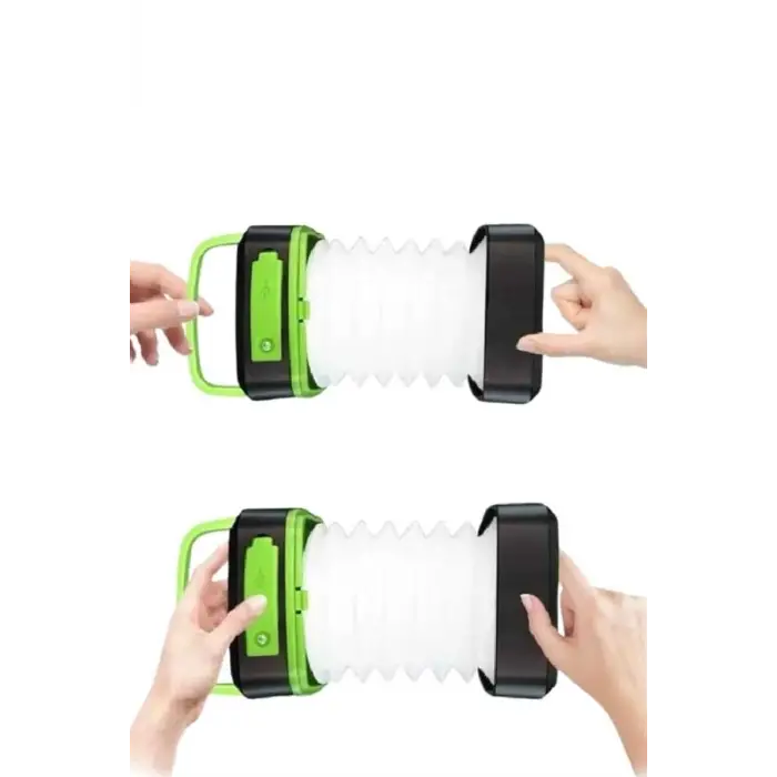 Katlanabilir Kamp Lambası Akordiyon Lamba Şarjlı 3 Kademeli Solar