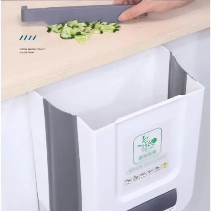 Katlanabilir Mutfak Çöp Kovası Torba Hazneli