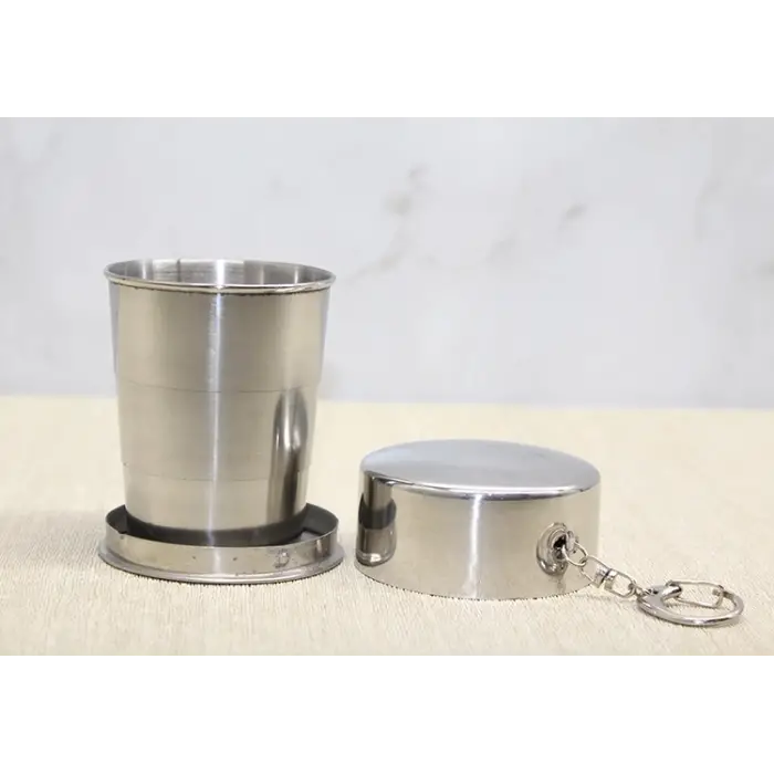 Katlanabilir Tekli Paslanmaz Çelik Shot Bardak - Model 2
