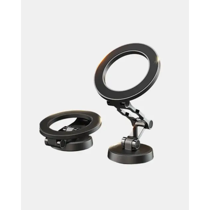 Katlanır Manyetik Araç İçi Telefon Tutucu – 360° Dönebilen, MagSafe Uyumlu, Güçlü Mıknatıslı Tasarım