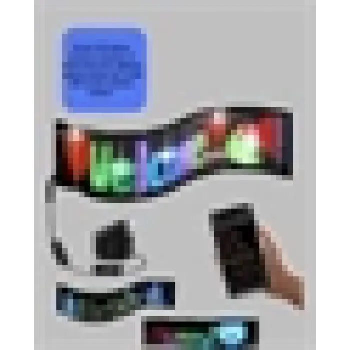 Kayan Yazılı RGB LED Tabela USB Bağlantılı Esnek ve Hafif Işıklı Ekran Paneli