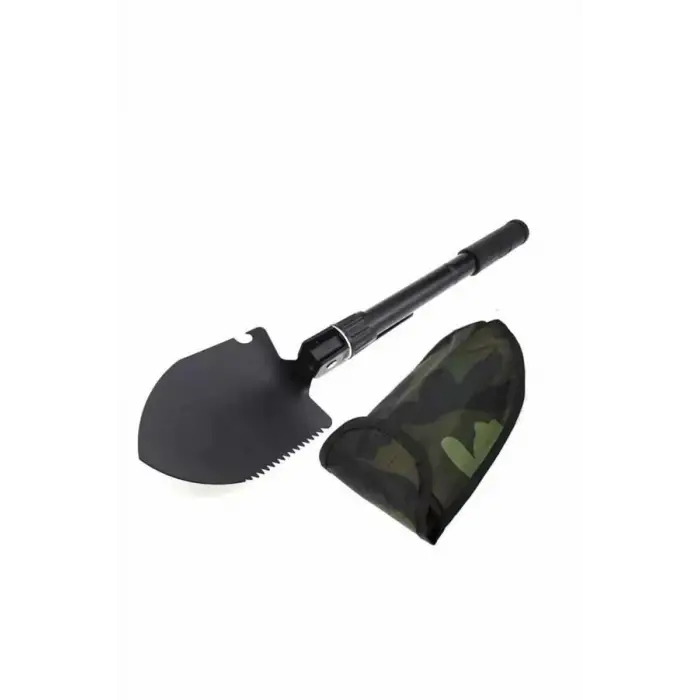 Kazma Kürek Seti Pusulalı Katlanır Portatif Kazma Kürek Seti Çok Fonksiyonlu Katlanabilir