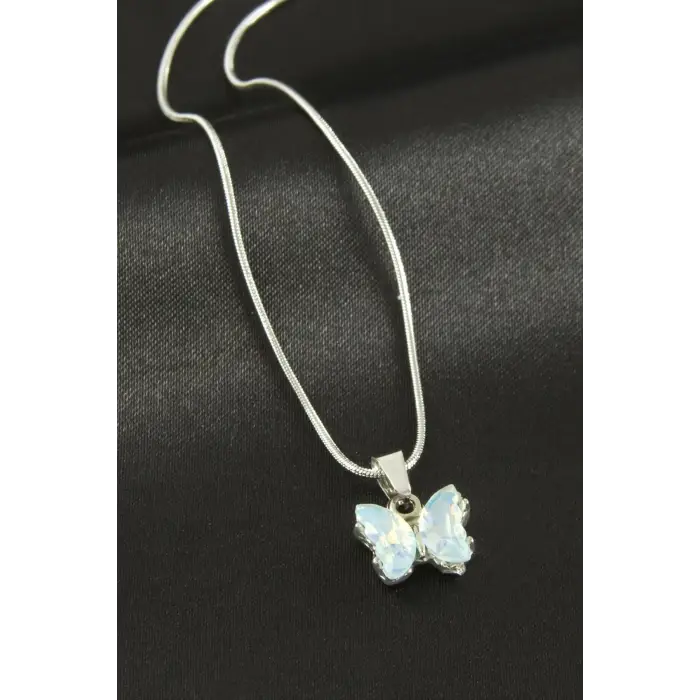 Kelebek Çelik Kolye