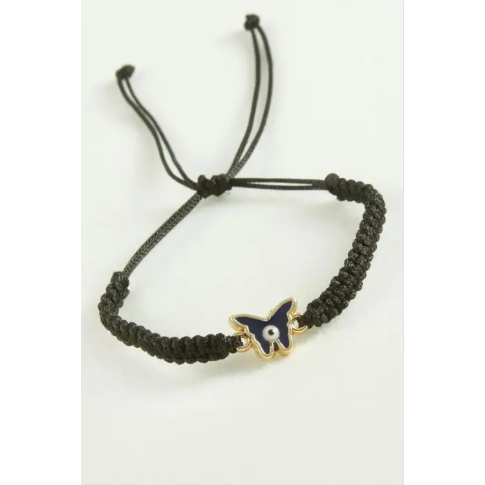 Kelebek Makrome İp Bileklik