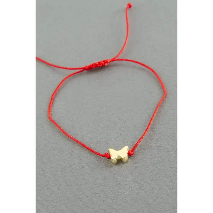 Kelebek Makrome İp Bileklik