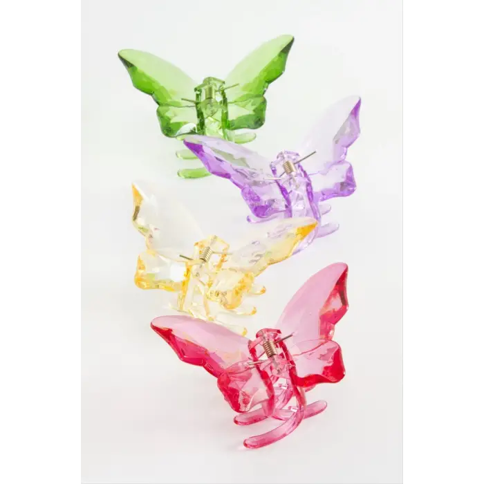 Kelebek Renkli Mandal Toka 8 cm