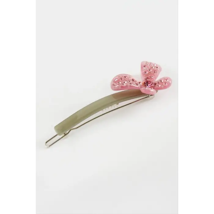 Kelebek Taşlı Klipsli Toka