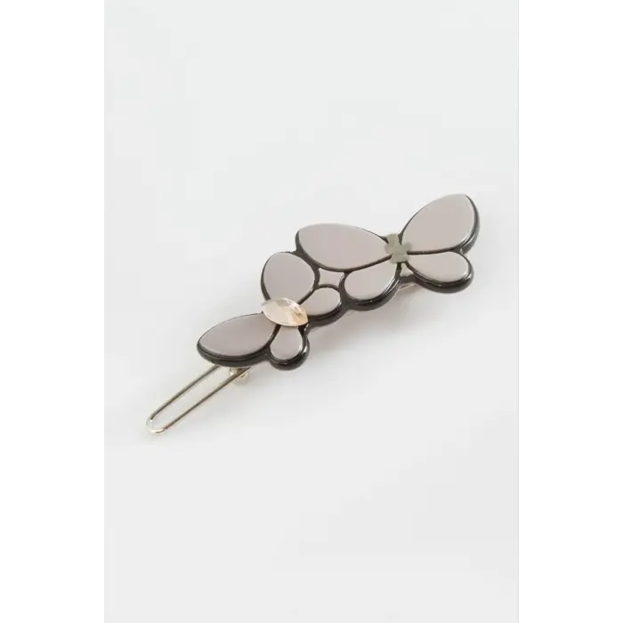 Kelebek Taşlı Klipsli Toka