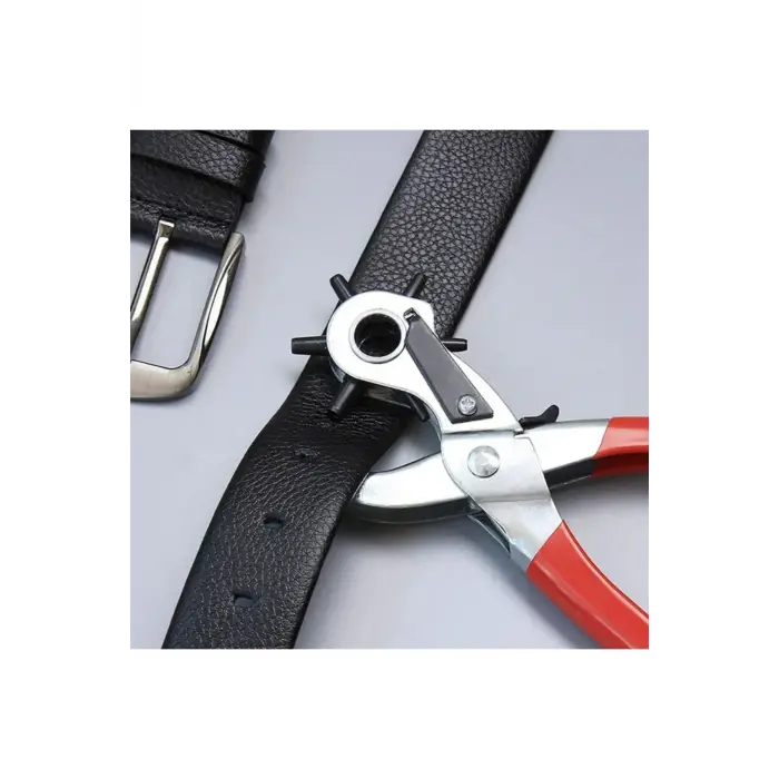 Kemer Delme Makinası Pratik 6 Başlıklı Kemer Delme Aleti Metal Kemer Delme Aparatı