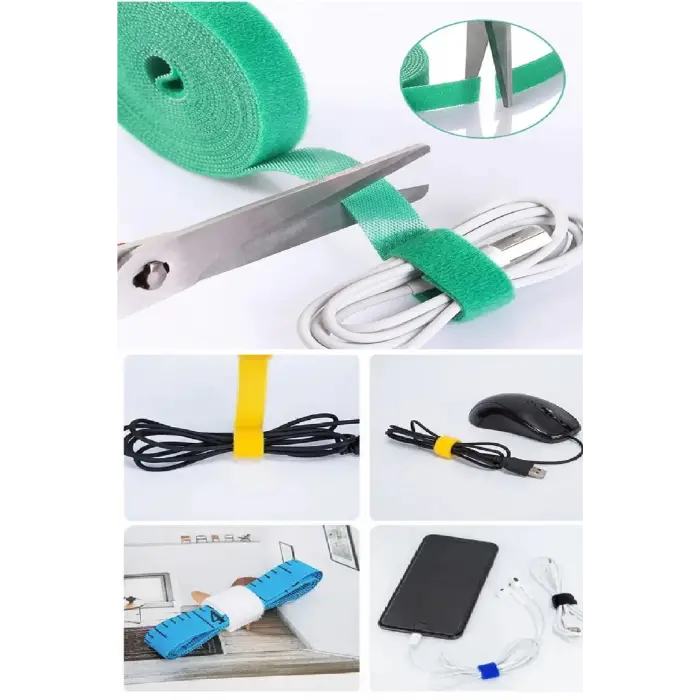 Kesilebilir Kablo  Tutucu Kulaklık Fare Airfry Ev Ofis İçin Cırt Sabitleyici Kablo Düzenleyici (336336)