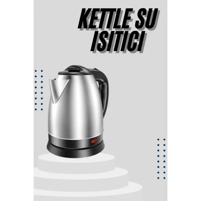 Kettle C F Tipi 220-240v Paslanmaz Çelik Elektrik Kablolu Otomatik Kapanma