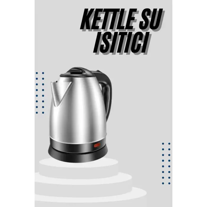Kettle C F Tipi 220-240V Paslanmaz Çelik Elektrik Kablolu Otomatik Kapanma