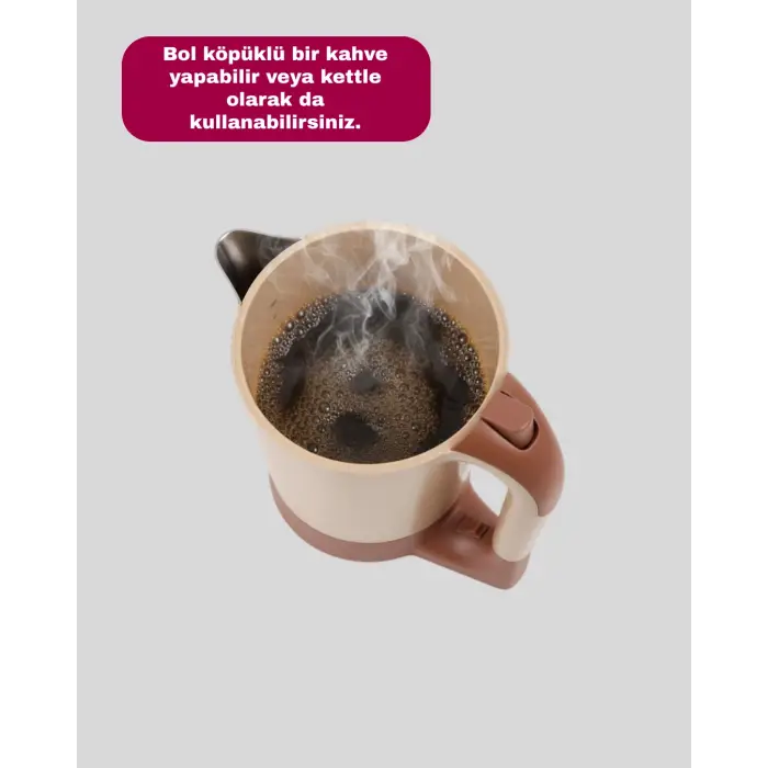 Kettle Özellikli Türk Kahvesi Makinesi Taşınabilir Mini Tasarım