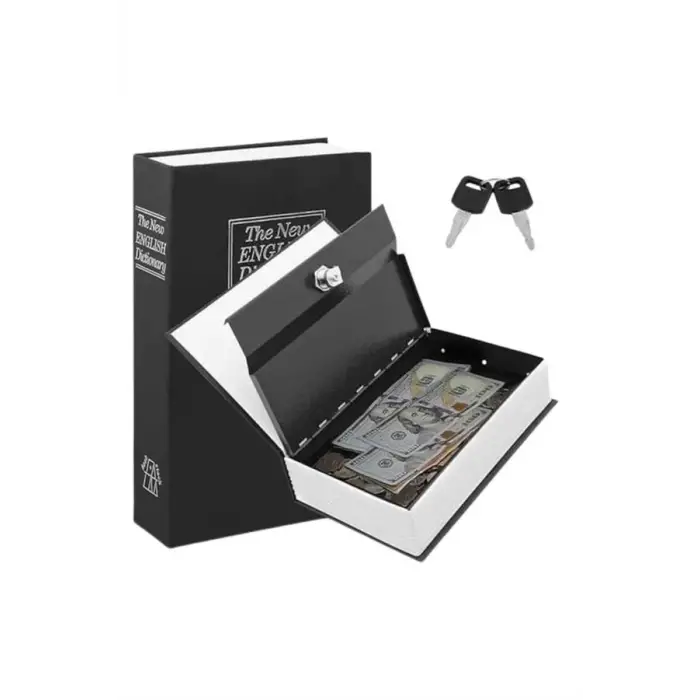 Kilitli Gizli Kasa Sözlük Kumbara Kitap Sözlük Görünümlü 18cm