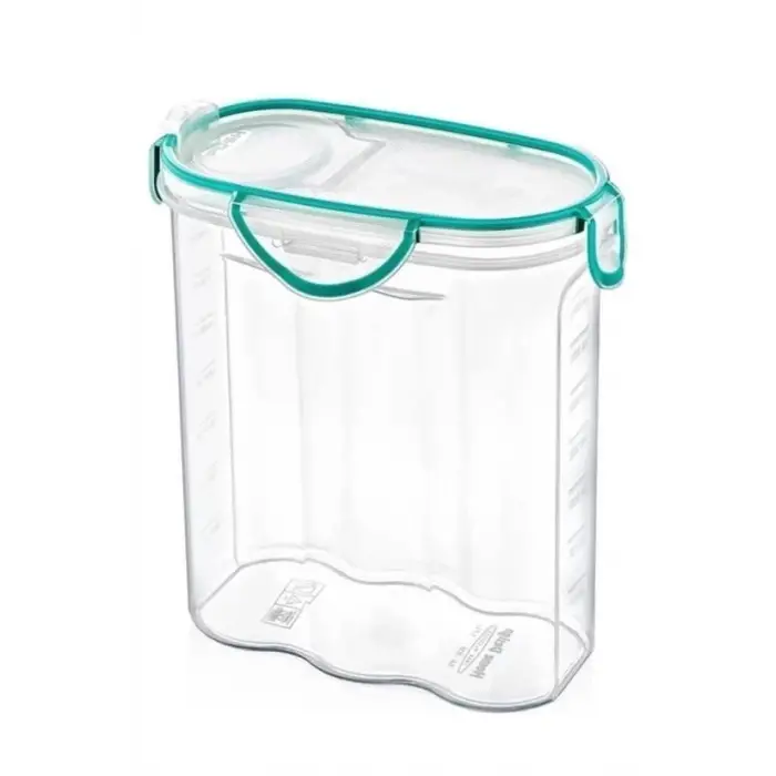 Kilitli Kapaklı Contalı Hava,su Sıvı Geçirmez 2,4 Litre Erzak Saklama Kabı-sa590