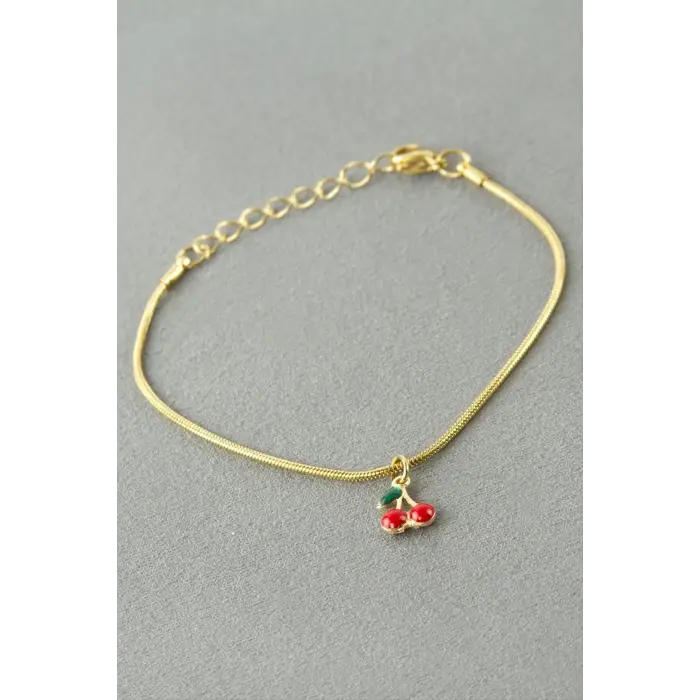 Kiraz Çelik Bileklik