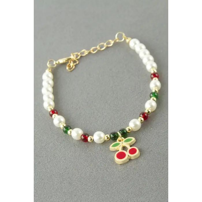 Kiraz İnci Boncuk Bileklik