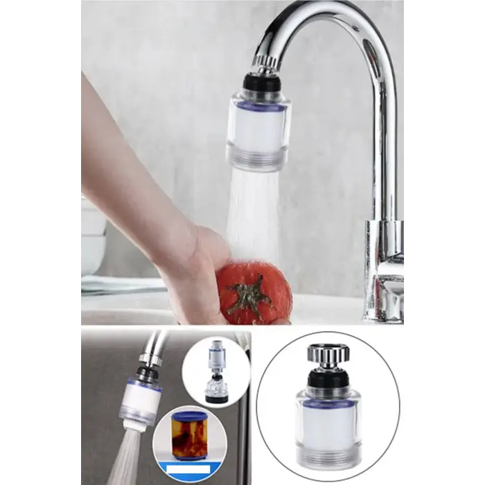 Kireç Önleyici Filtreli Su Tasarruflu Hareketli Musluk Başlığı (336336)