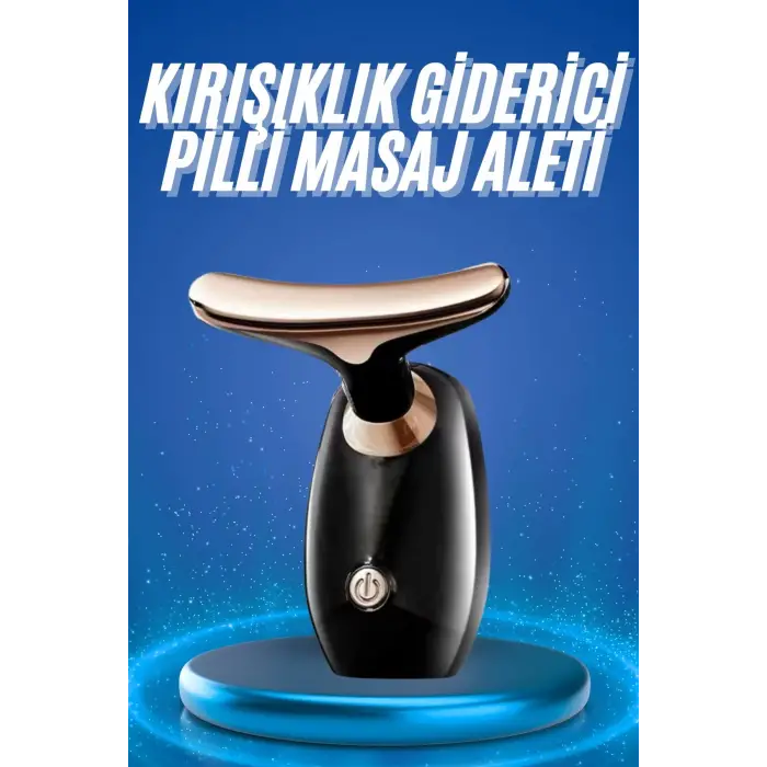 Kırışıklık Giderici Yüz Masaj Aleti Pilli Cilt Bakım Cilt Sıkılaştırma Derinlemesine Temizler