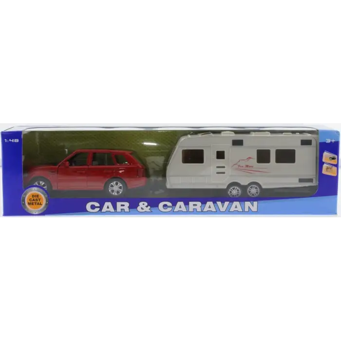 Kırmızı Metal Araçlı Karavan Mk1021