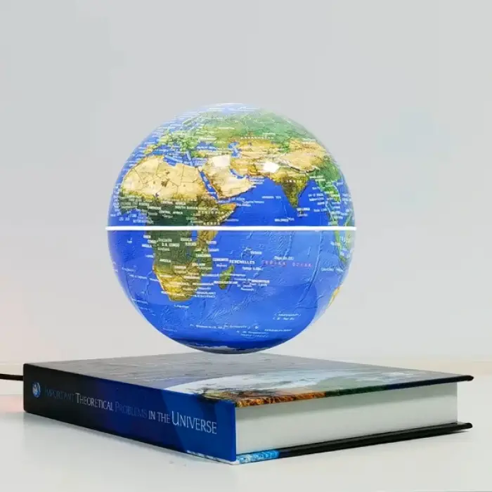 Kitap Şeklinde Manyetik Dönen Işıklı Dünya Küre