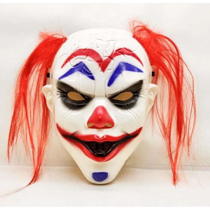 Kızıl Saçlı Joker Palyaço Maskesi