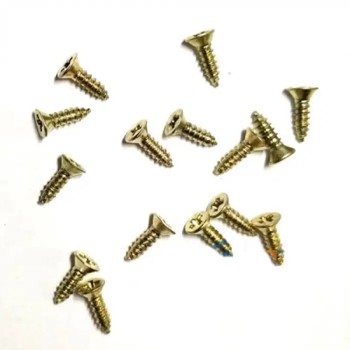 Klips, Menteşe, Ayak, Ağaç, Sunta Vidası 2,2x7,5mm - Sarı 100 Adet (336336)