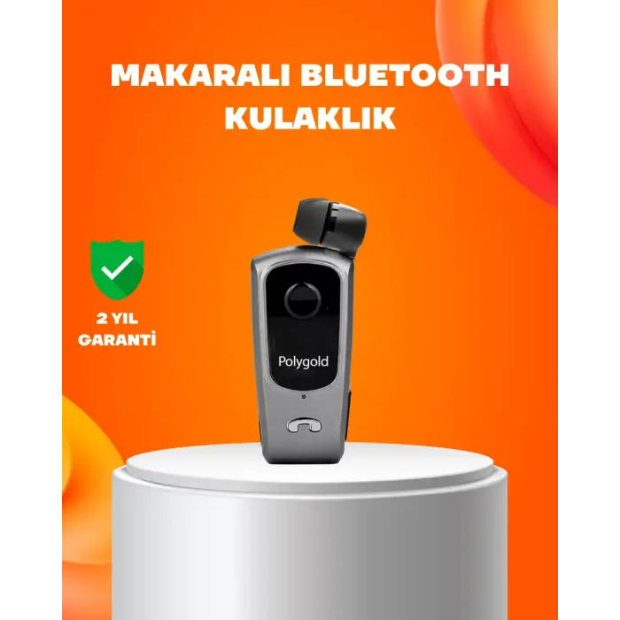 Klipsli Tasarımlı Bluetooth Kulaklık Uzun Pil Ömrü