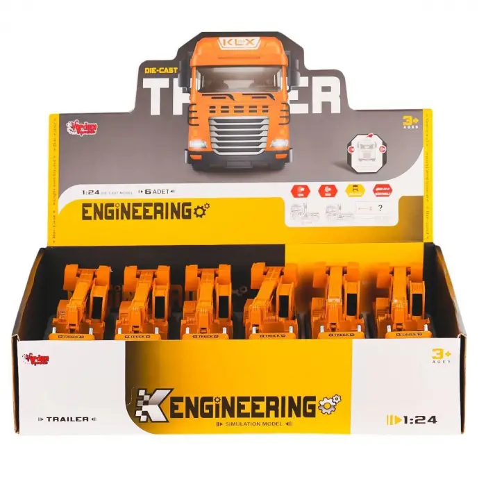 KLX800-245 Işıklı Müzikli Vinç Tır 1:24 - 1 Adet Fiyatıdır
