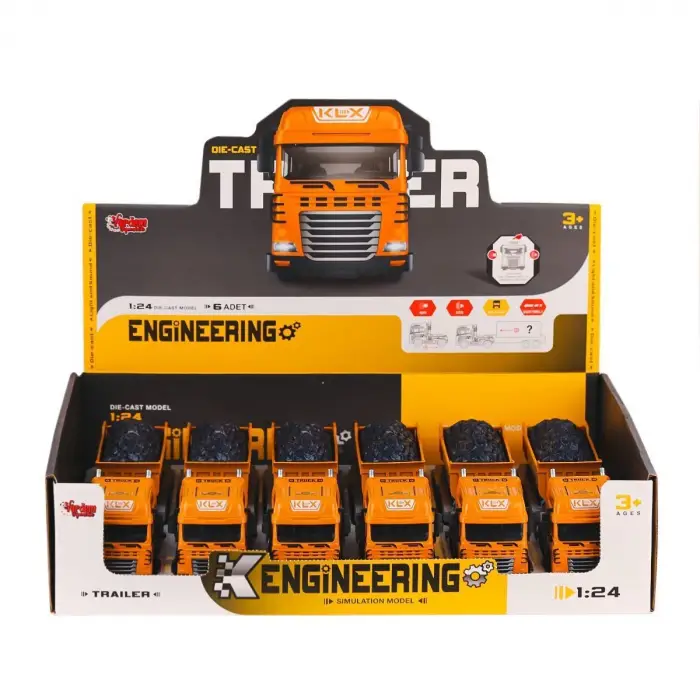 KLX800-246 Işıklı Müzikli Dorseli Tır 1:24