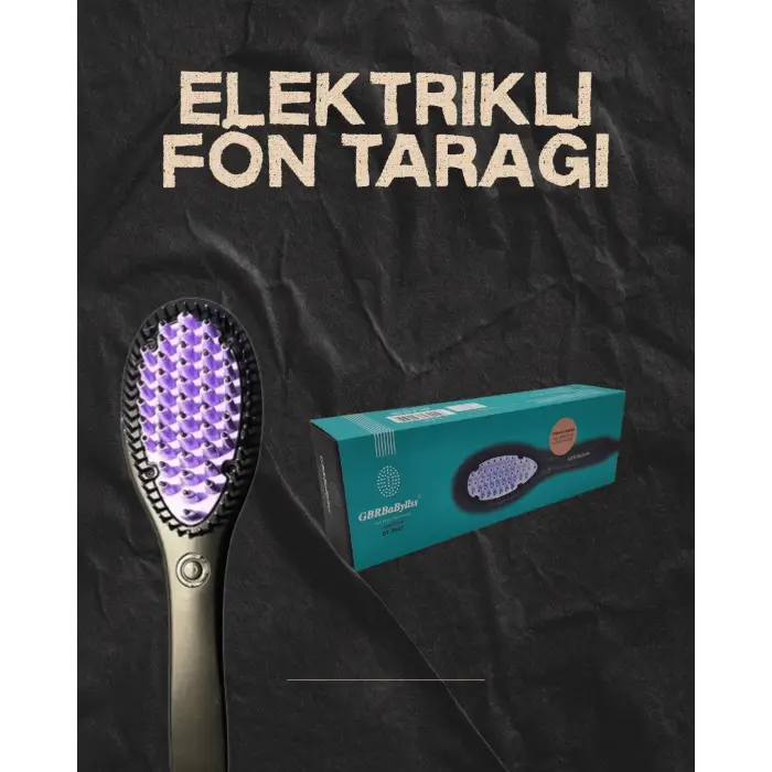 Kompakt Boyutlu Saç Düzleştirme Fırçası – PTC Seramik Teknoloji