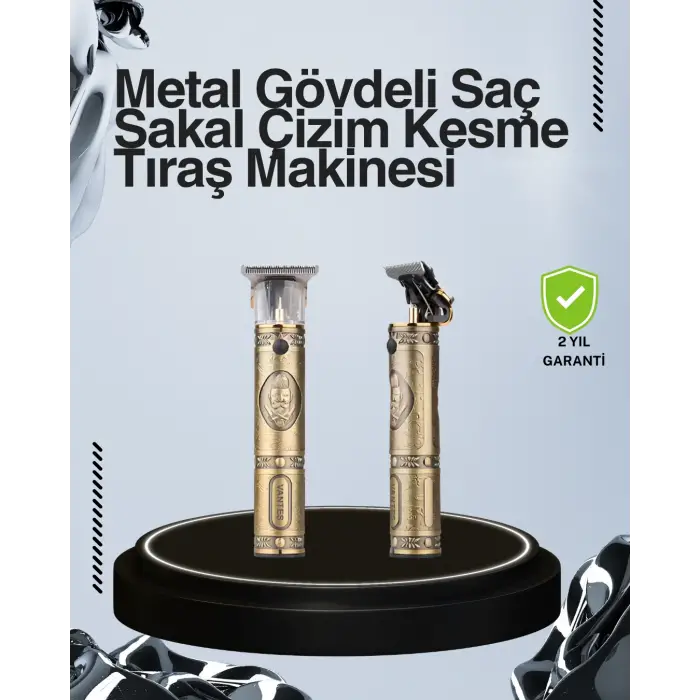 Kompakt Tasarımlı, Uzun Pil Ömürlü Saç Sakal Kesme Makinesi