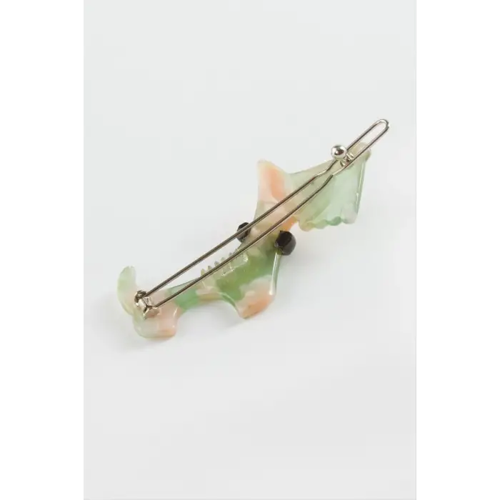 Köpek Taşlı Pens Toka