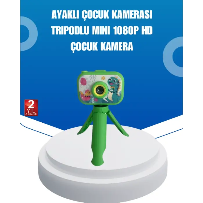 Kreatif Vlog Kamerası – 3-12 Yaş İçin Güvenli ve Renkli Tasarım