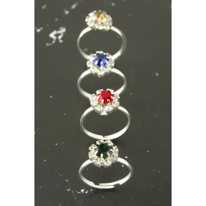 Kristal Taşlı Eklem Yüzük