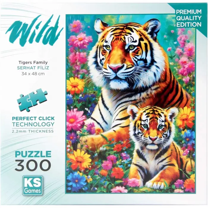 KS Games Tigers Family Puzzle 300 Parça