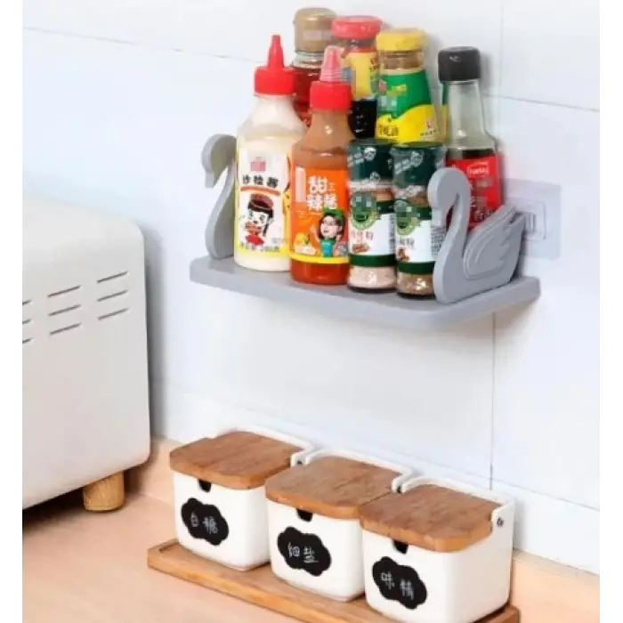 Kuğu Tasarımlı Kendinden Yapışkanlı Raf