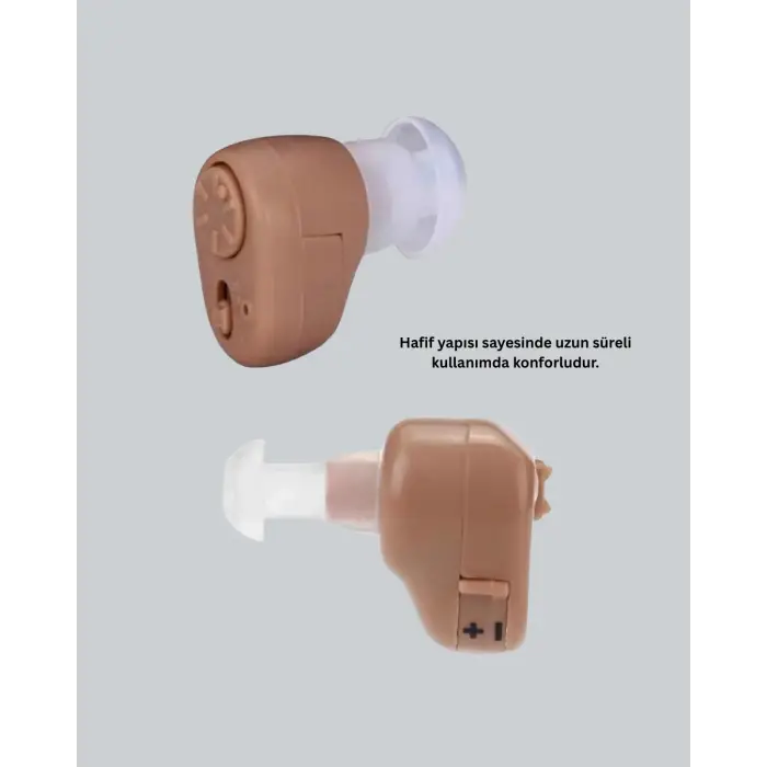 Kulak İçi Ergonomik İşitme Destek Cihazı