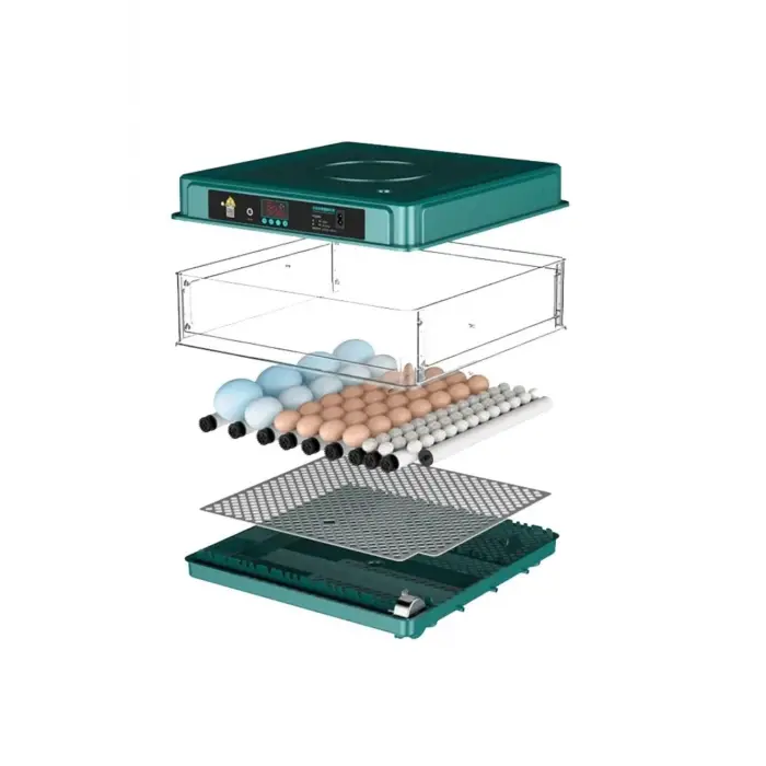 Profesyonel 130 Yumurtalık Tam Otomatik Kuluçka Makinesi Yedek Motorlu Tavuk Kaz Ördek Bıldırcın Güvercin Süs Kuşu İçin Tasarlanmış