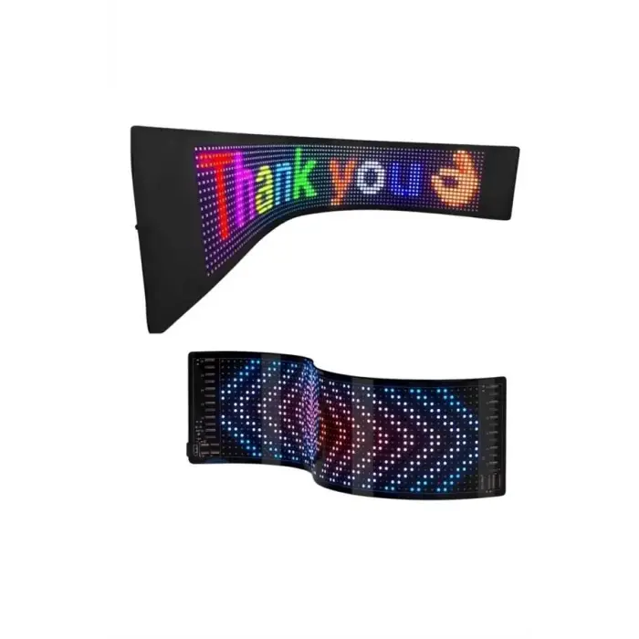 Kumandalı App Kontrollü LED Ekran 16X192 pixel Led Matrix Araç Camı Yazısı