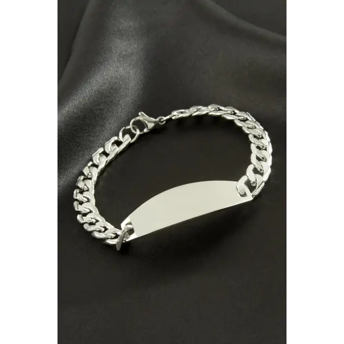 Künye Çelik Bileklik (İsim Yazılabilir)