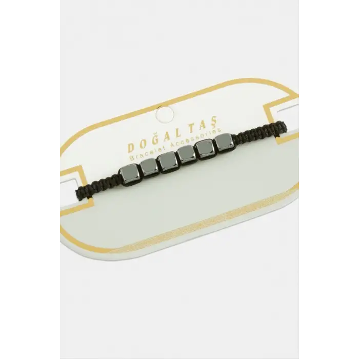 Küp Hematit Doğal Taş Bileklik