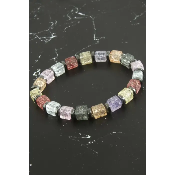 Küp Necef Doğaltaş Bileklik 6 mm