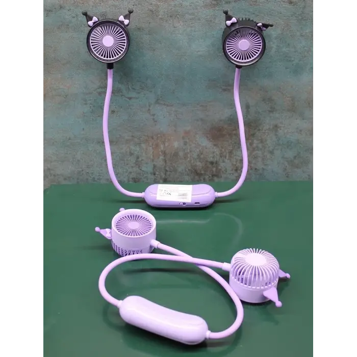 Kuromi Şarjlı Boyun Fanı Vantilatör 2 Kademeli Alk2689