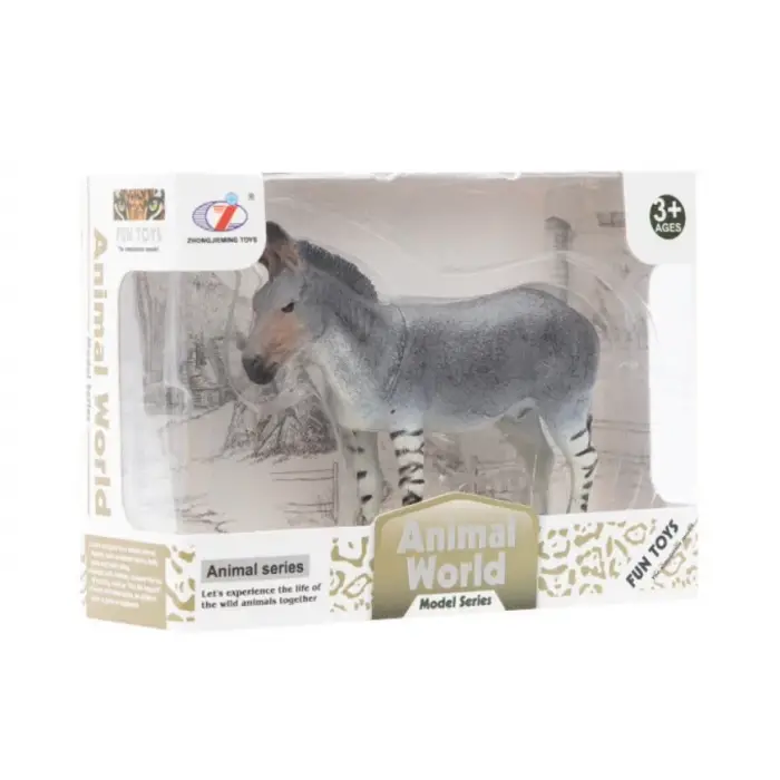 Kutulu Model Figür Hayvan Çizgili Eşek