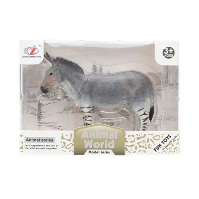 Kutulu Model Figür Hayvan Çizgili Eşek