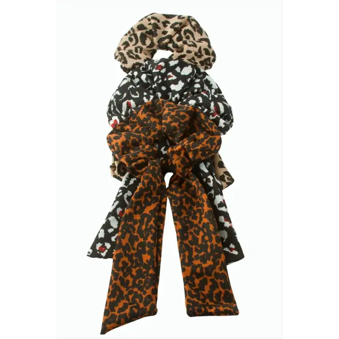 Kuyruklu Leopar Desenli Simit Toka