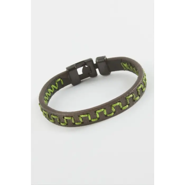 Labirent Kaliteli Suni Deri Bileklik